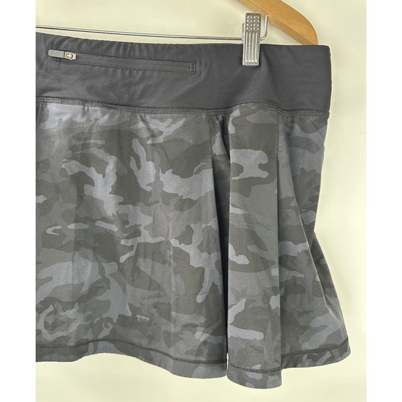 Lululemon Pace Rival Skirt Shorts Skort No Panels Camo Golf Pickleball Size 12 - Picture 10 of 15